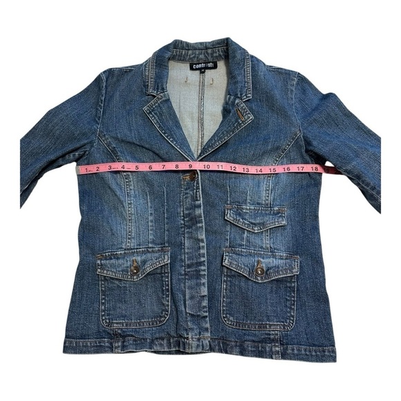 Contrast | Tailor Fit Jeans Jacket Denim Blazer - Size Medium - Picture 11 of 15